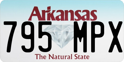 AR license plate 795MPX