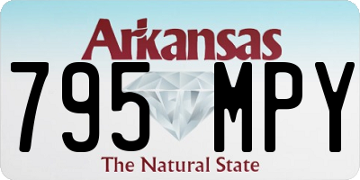 AR license plate 795MPY