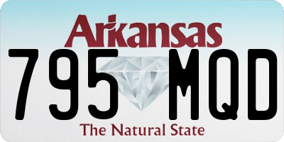 AR license plate 795MQD