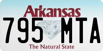 AR license plate 795MTA