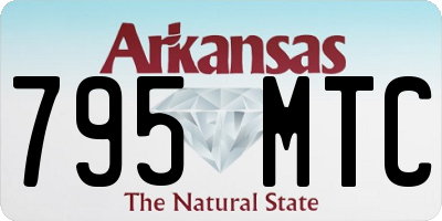 AR license plate 795MTC