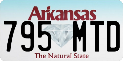 AR license plate 795MTD