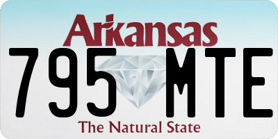AR license plate 795MTE
