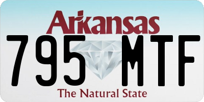 AR license plate 795MTF