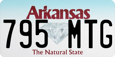 AR license plate 795MTG