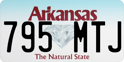 AR license plate 795MTJ