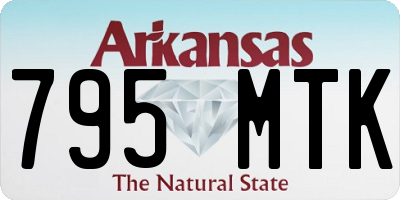 AR license plate 795MTK