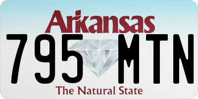AR license plate 795MTN