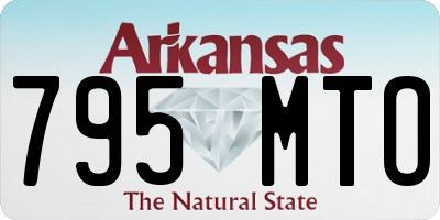 AR license plate 795MTO