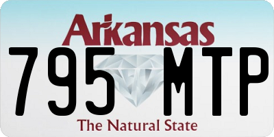 AR license plate 795MTP