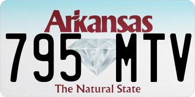 AR license plate 795MTV