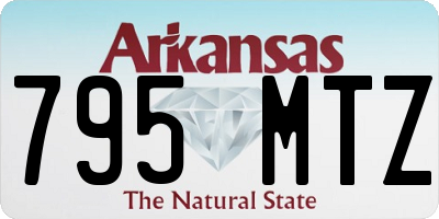 AR license plate 795MTZ