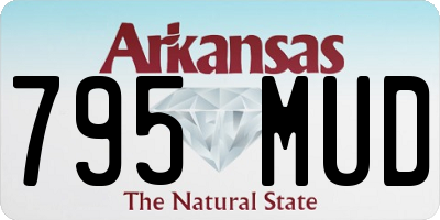AR license plate 795MUD