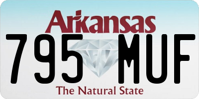 AR license plate 795MUF