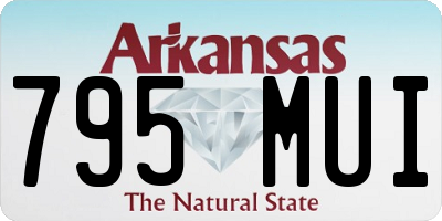 AR license plate 795MUI