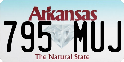 AR license plate 795MUJ