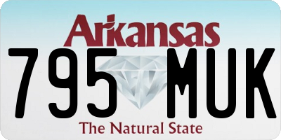 AR license plate 795MUK