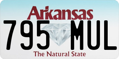AR license plate 795MUL