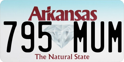 AR license plate 795MUM