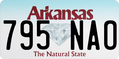 AR license plate 795NAO