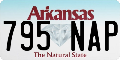 AR license plate 795NAP