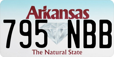 AR license plate 795NBB