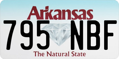 AR license plate 795NBF