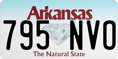 AR license plate 795NVO