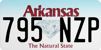 AR license plate 795NZP