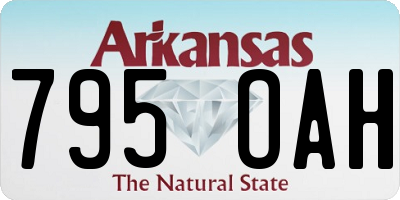 AR license plate 795OAH