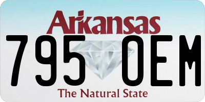 AR license plate 795OEM