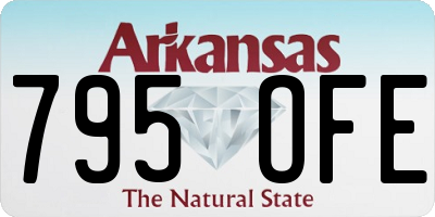 AR license plate 795OFE