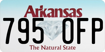 AR license plate 795OFP