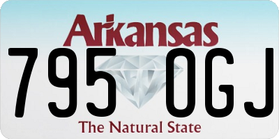 AR license plate 795OGJ