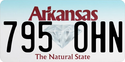 AR license plate 795OHN