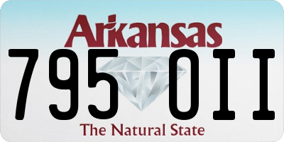AR license plate 795OII