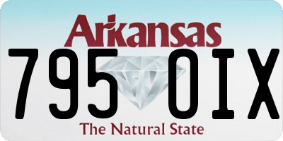 AR license plate 795OIX