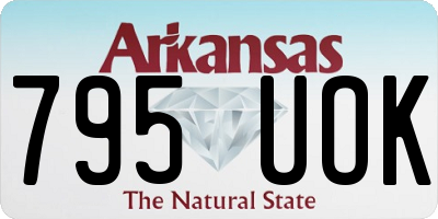 AR license plate 795UOK