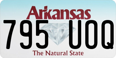 AR license plate 795UOQ