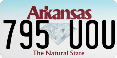 AR license plate 795UOU