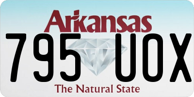 AR license plate 795UOX