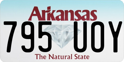 AR license plate 795UOY