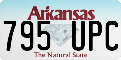AR license plate 795UPC
