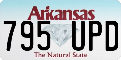AR license plate 795UPD