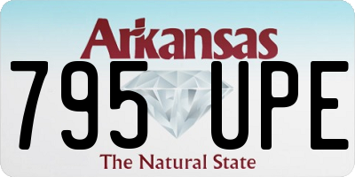AR license plate 795UPE
