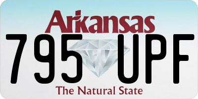 AR license plate 795UPF