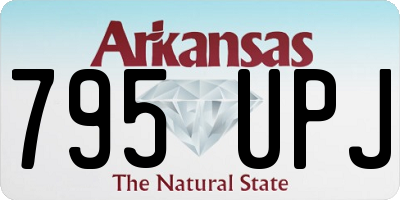 AR license plate 795UPJ