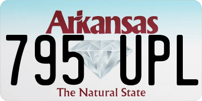 AR license plate 795UPL