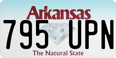 AR license plate 795UPN