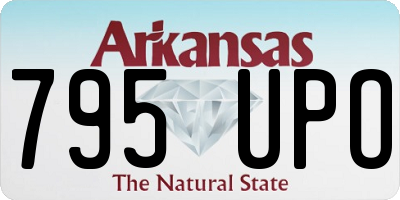 AR license plate 795UPO